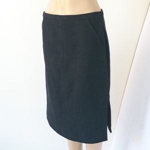 Halston Heritage Black Knee Length Skirt Size 6